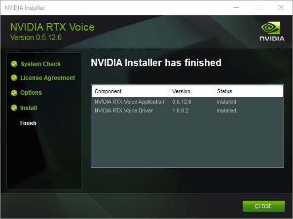 Làm theo trình hướng dẫn để cài đặt phần mềm Nvidia RTX Voice