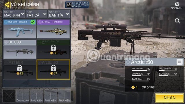 sung manh nhat call of duty mobile 