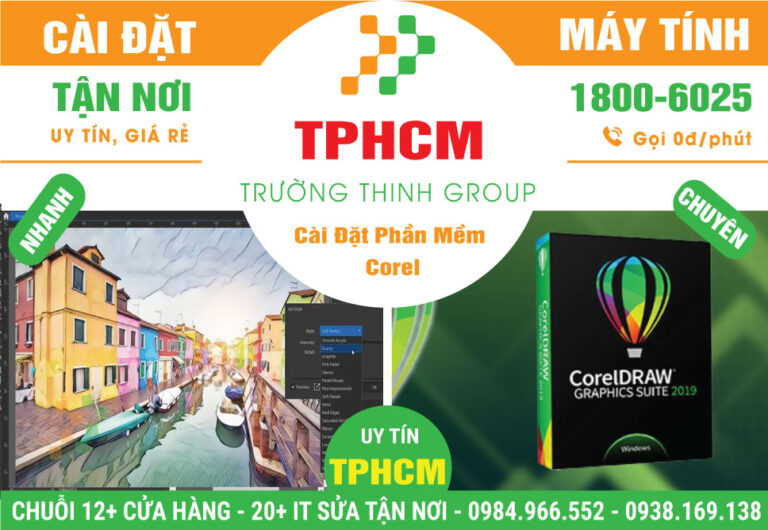 Địa Chỉ Cài Đặt Phần Mềm Corel - Dịch Vụ Tận Nơi TPHCM