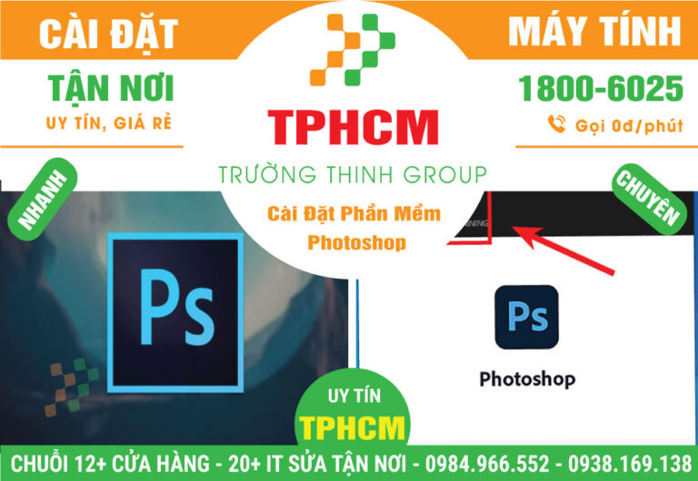 Địa Chỉ Cài Đặt Phần Mềm Photoshop - Dịch Vụ Tận Nơi TPHCM