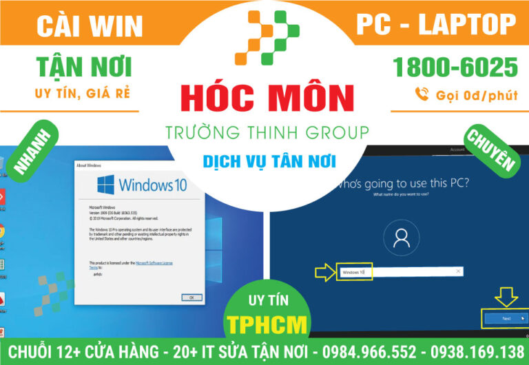 Địa Chỉ Cài Win Huyện Hóc Môn Uy Tín, Giá Rẻ