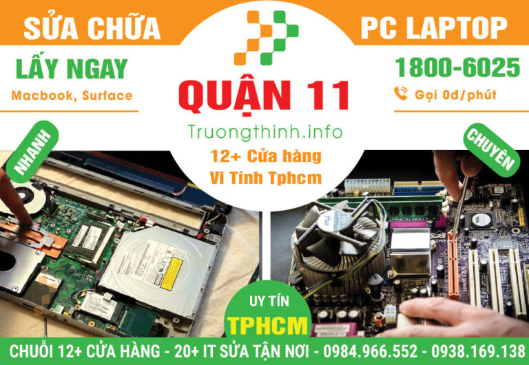 Sửa Chữa Máy Tính PC Laptop Giá Rẻ Tại Quận 11