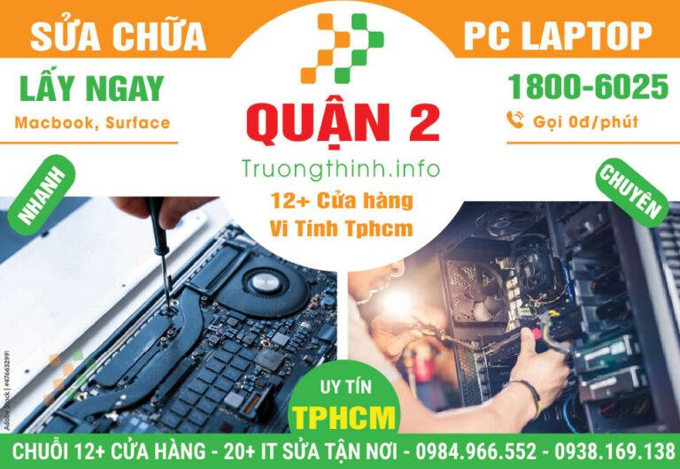 Sửa Chữa Máy Tính PC Laptop Giá Rẻ Tại Quận 2