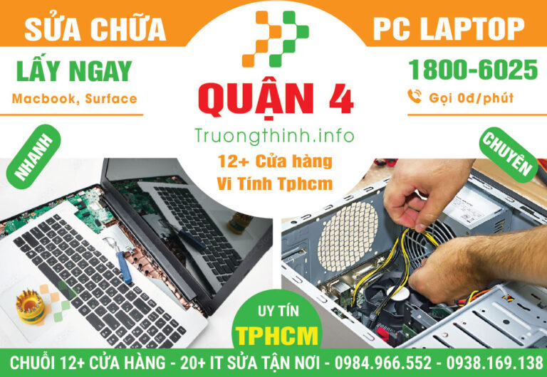 Sửa Chữa Máy Tính PC Laptop Giá Rẻ Tại Quận 4