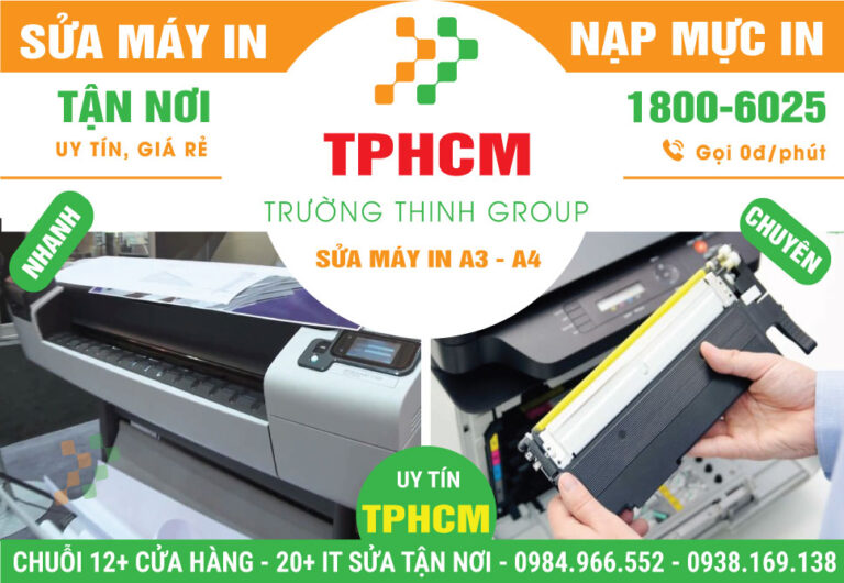 Địa Chỉ Sửa Máy In A3 A4 - Dịch Vụ Tận Nhà, Giá Rẻ