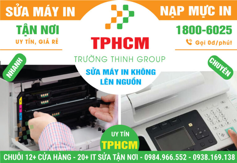 Địa Chỉ Sửa Máy In Không Lên Nguồn - Dịch Vụ Giá Rẻ