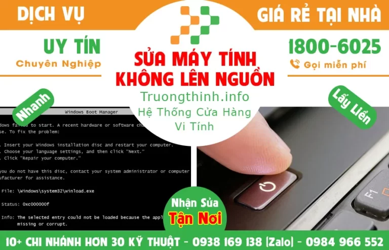 Sửa Máy Tính Không Lên Nguồn