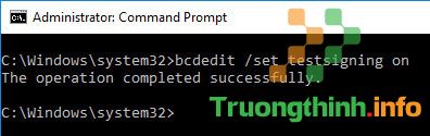 Sau đó trên cửa sổ Command Prompt