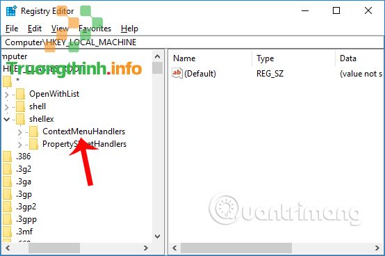 Truy cập thư mục Registry Editor