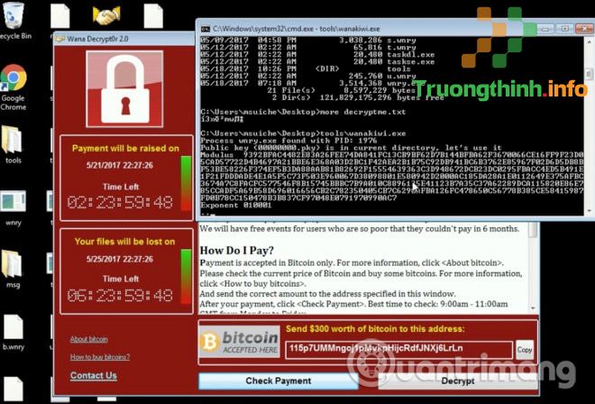 Cách phục hồi dữ liệu bị mã hóa bởi mã độc WannaCry  – Sửa lỗi máy tính