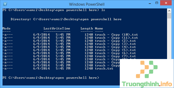 bạn có thể thực hiện bất cứ điều gì mà bạn muốn với Powershell