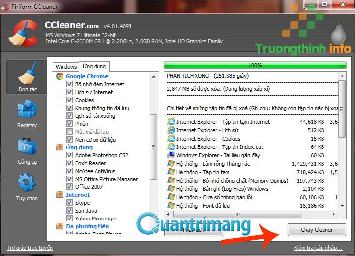 Cách xoá file lặp bằng CCleaner