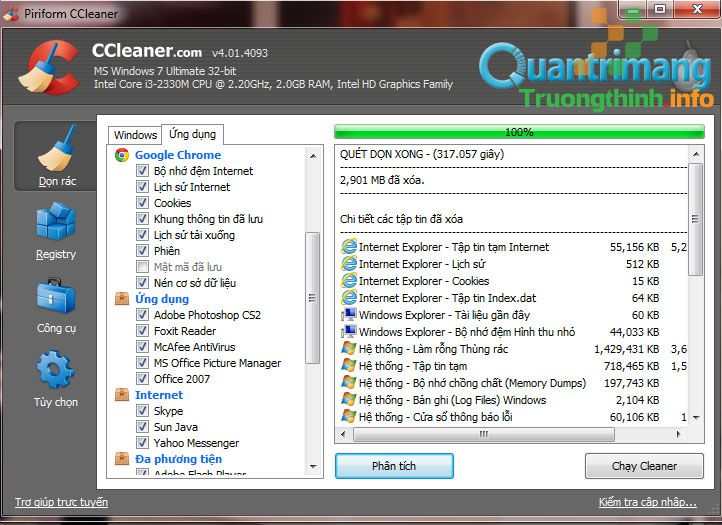 Cách xoá file lặp nhằm tiết kiệm bộ nhớ máy tính bằng CCleaner  – Sửa lỗi máy tính