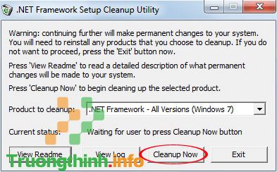 .NET Framework Setup Cleanup Utility