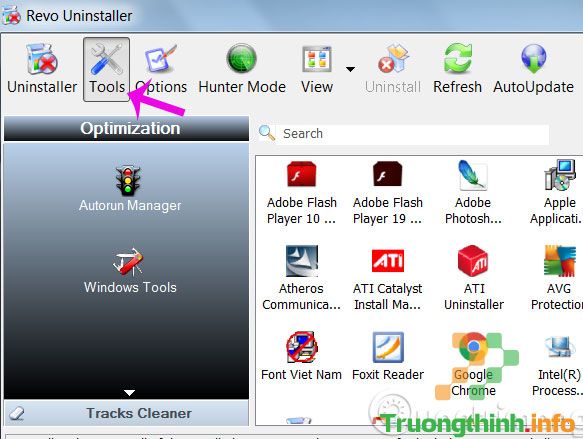 Gỡ bỏ hoàn toàn phần mềm trong Windows bằng Revo Uninstaller  – Sửa lỗi máy tính