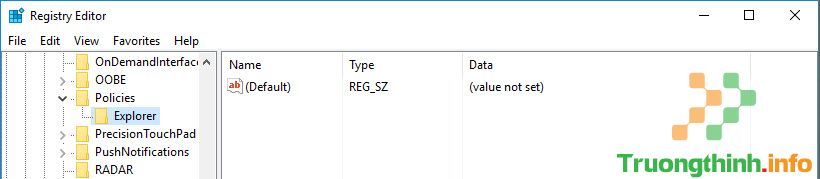 Windows Registry Editor
