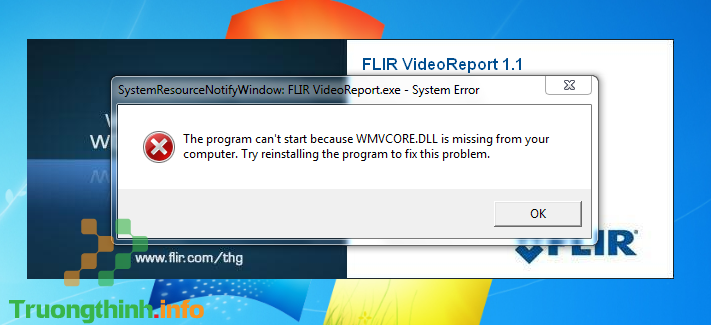 Thiếu file WMVCoreDLL