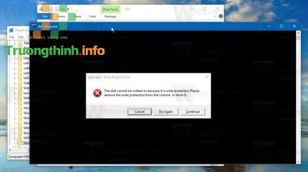 Kích hoạt chế độ “Write Protection” của USB trên Windows 10  – Sửa lỗi máy tính