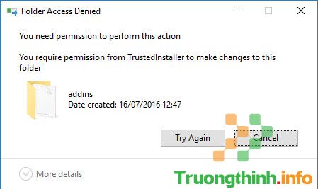 Cách gán quyền xóa bất kỳ thư mục hoặc tập tin trên Windows