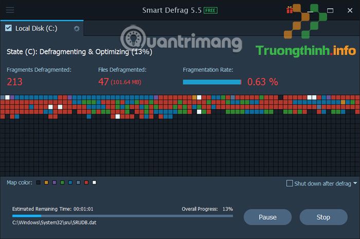 Smart Defrag chống phân mảnh ổ đĩa