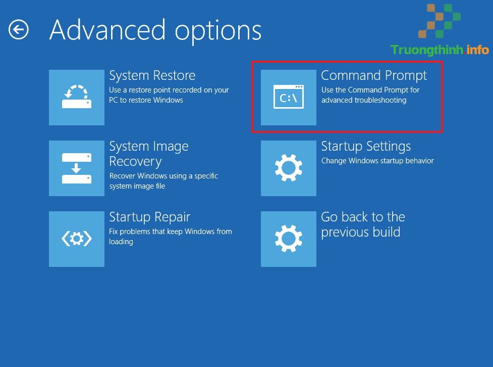 Click chọn Command Prompt