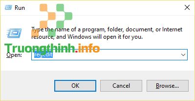 Mở Registry Editor