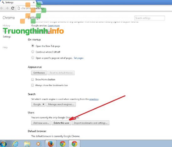 Cài đặt của Google Chrome