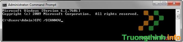 Trên cửa sổ Command Prompt bạn nhập câu lệnh