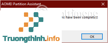Hoàn thành Format USB bằng AOMEI Partition Assistant