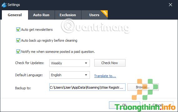 Cách dùng Wise Registry Cleaner dọn dẹp, sửa lỗi registry  – Sửa lỗi máy tính