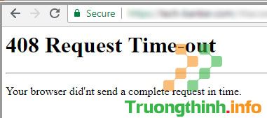 Lỗi 408 Request Timeout