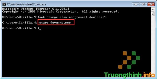 Mở cửa sổ Device Manager