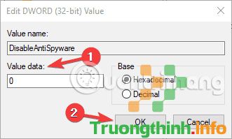 Đặt Value data thành 0