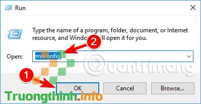 Nhập msconfig
