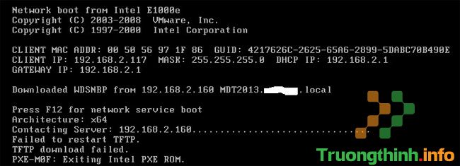 Lỗi PXE-E61