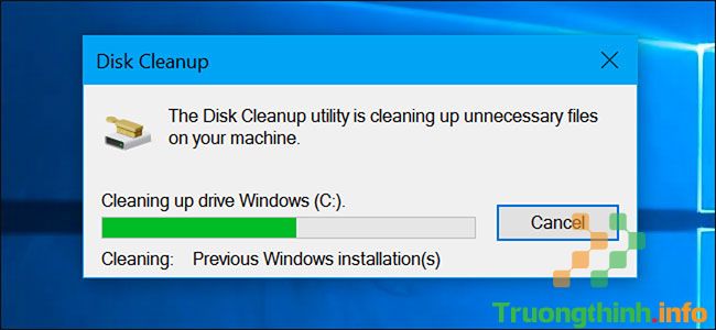 Disk Cleanup cho phép bạn giải phóng không gian ổ đĩa