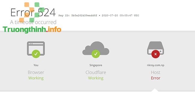 Cách sửa lỗi 524: A Timeout Occurred  – Sửa lỗi máy tính