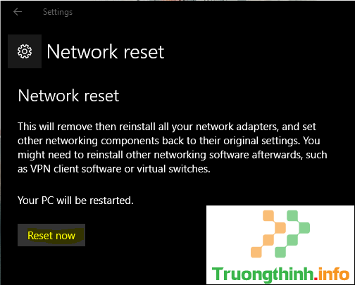 Đây là cách reset lại thiết lập mạng trên windows 10 chỉ với 1 cú click chuột  – Sửa lỗi máy tính