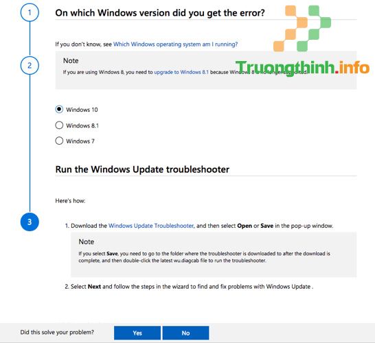 Hướng dẫn sử dụng Windows Update Troubleshooter  – Sửa lỗi máy tính