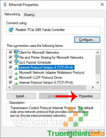 Internet Protocol Version 4 (TCP/IPv4)