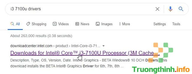 Tìm kiếm “driver i3 7100u”