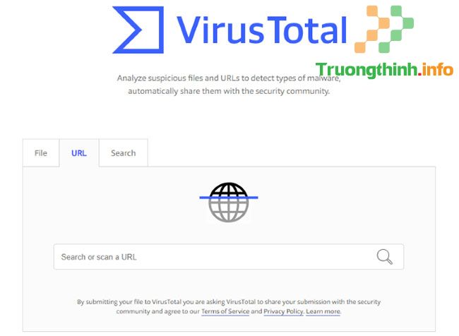 Hãy thử sử dụng trình quét virus trực tuyến miễn phí như VirusTotal