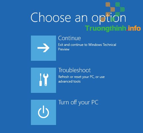 Trên cửa sổ tiếp theo click chọn Troubleshoot