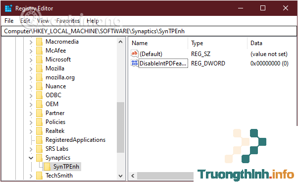 Tạo DWORD mới tên là DisableIntPDFeature