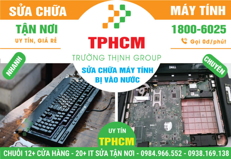 Địa Chỉ Sửa Máy Tính Bị Vào Nước Tại Nhà, Giá Rẻ