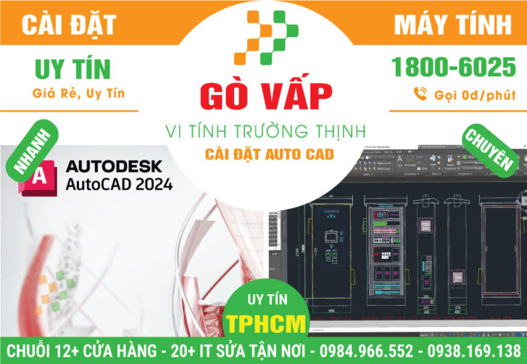 Dịch Vụ Cài Autocad Tại Gò Vấp Giá Rẻ, Nhanh Chóng