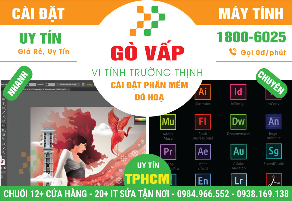 Dịch Vụ Cài Phần Mềm Đồ Hoạ Tại Gò Vấp Giá Rẻ
