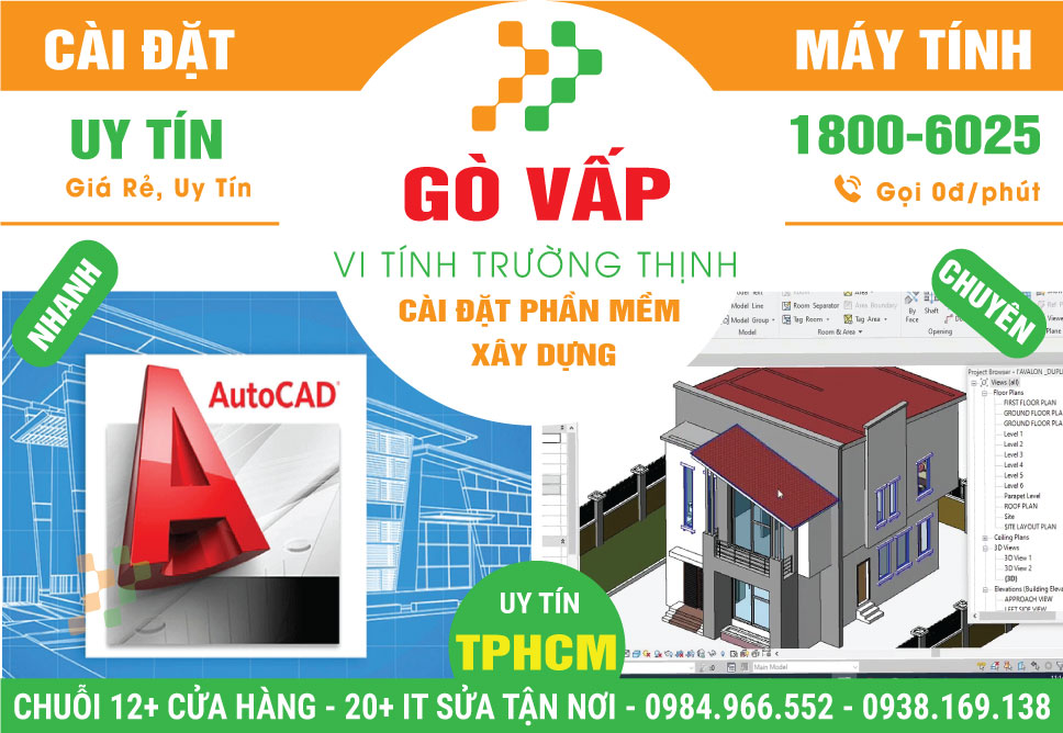 Dịch Vụ Cài Phần mềm xây dựng Tại Gò Vấp Lấy Liền