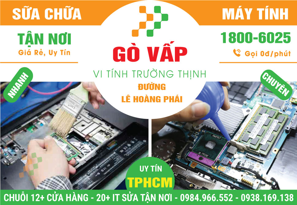 Dịch Vụ Sửa Máy Tính Đường Lê Hoàng Phái Quận Gò Vấp