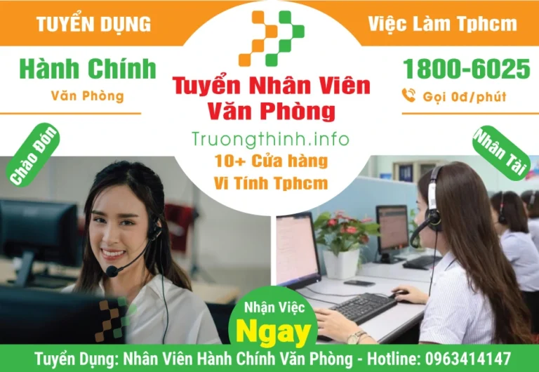 Tuyển nhân viên văn phòng tphcm
